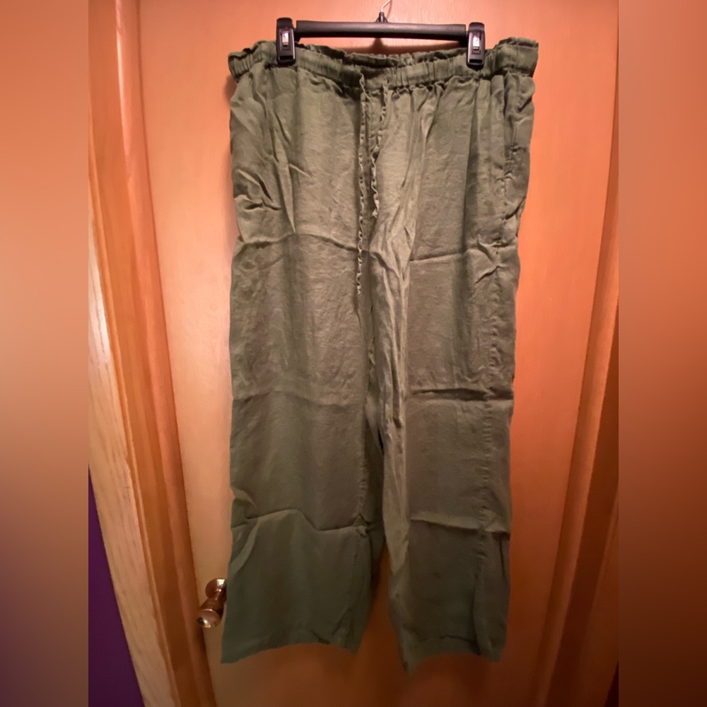 J.Crew soleil linen pants women’s size XL